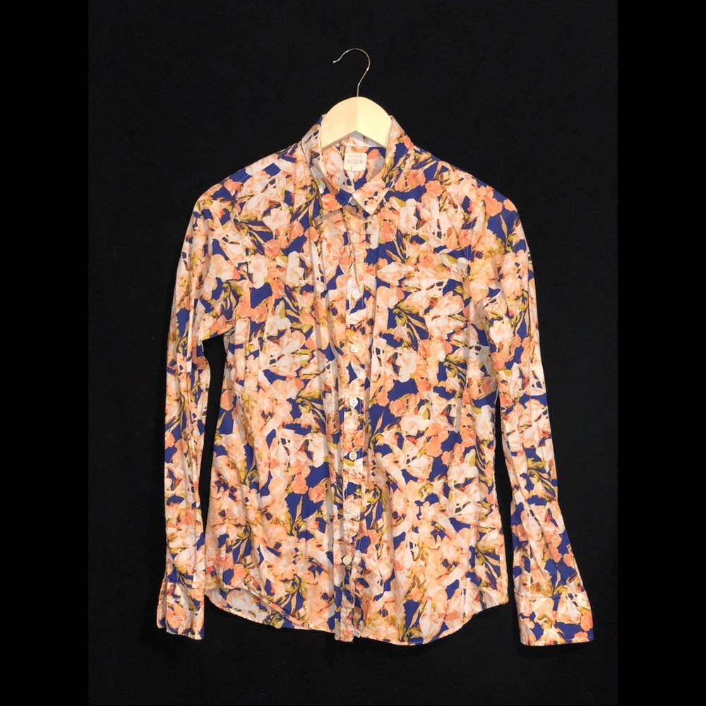 J.Crew Long Sleeve Floral Button Down